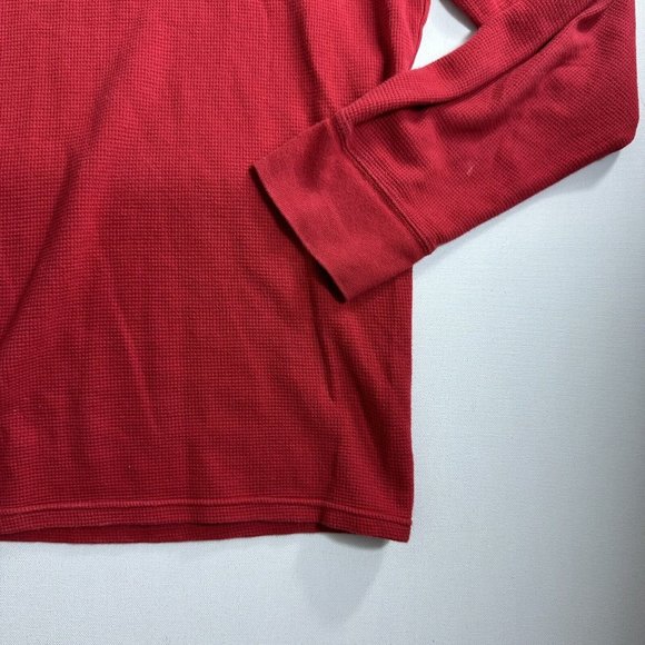 Polo Ralph Lauren‎ Men's Red Waffle Knit Thermal Longsleeve  Shirt Size Large - Picture 4 of 9